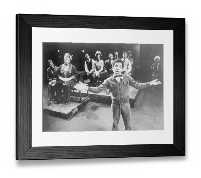 Framed Print : Ralph Carter and Cast Performing in Raisin Framed Print : Ralph Carter and Cast Performing in Raisin