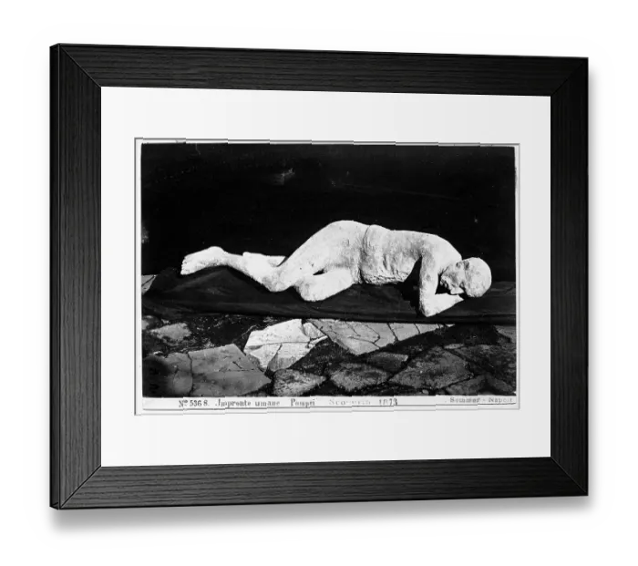 Framed Print : Casting of Pompeii Victim Framed Print : Casting of Pompeii Victim
