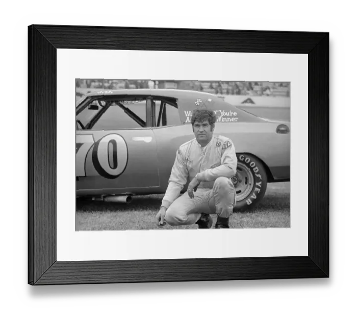 Framed Print : Portrait of Auto Racing Driver John Delphus McDuffie Framed Print : Portrait of Auto Racing Driver John Delphus McDuffie
