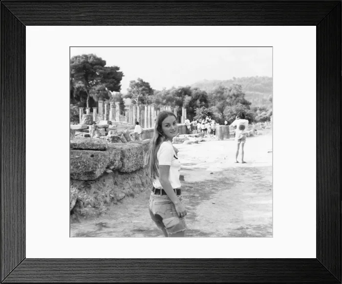 Framed Print : Patricia Hearst Walking Outdoors Framed Print : Patricia Hearst Walking Outdoors