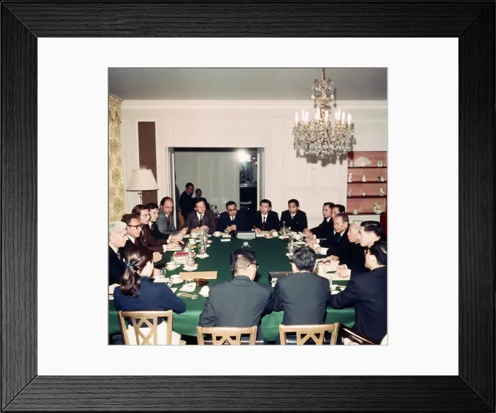 Framed Print : Political Figures During Peace Talks Framed Print : Political Figures During Peace Talks