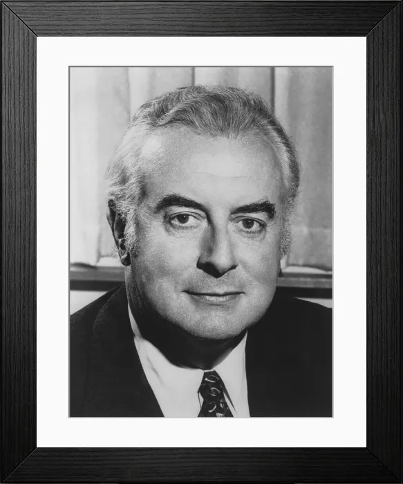 Framed Print : Australian Prime Minister Whitlam Framed Print : Australian Prime Minister Whitlam