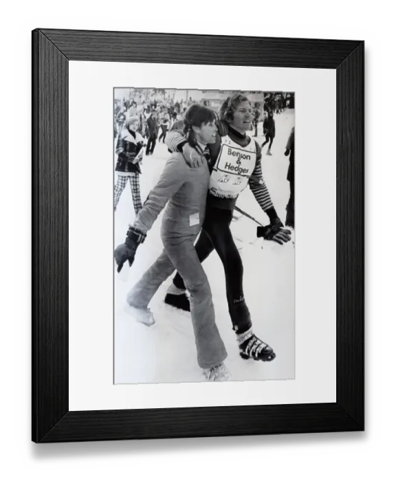 Framed Print : Spider Sabich Embracing Claudia Longet Framed Print : Spider Sabich Embracing Claudia Longet