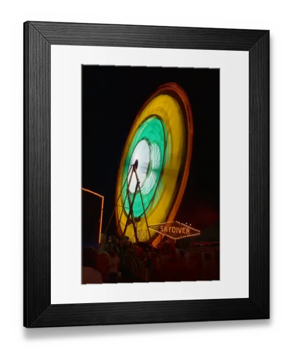 Framed Print : Ferris Wheel in Motion Framed Print : Ferris Wheel in Motion