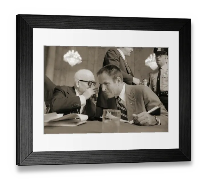 Framed Print : H.R. Haldeman with Attorney Framed Print : H.R. Haldeman with Attorney