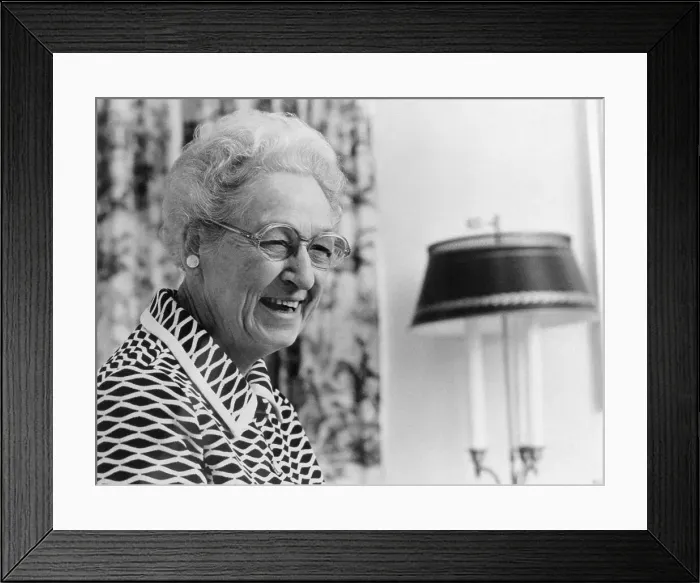 Framed Print : Portrait of Dr. Virginia Apgar Smiling Framed Print : Portrait of Dr. Virginia Apgar Smiling