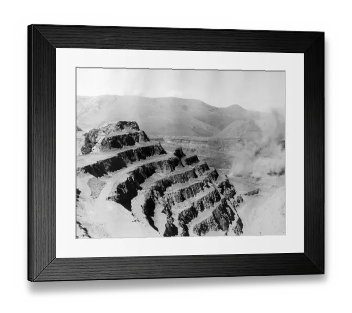 Framed Print : Aerial View of Iron Ore Mine Framed Print : Aerial View of Iron Ore Mine