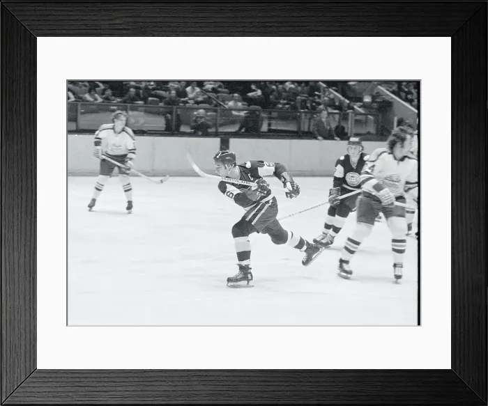 Framed Print : Ted Green Playing Ice Hockey Framed Print : Ted Green Playing Ice Hockey