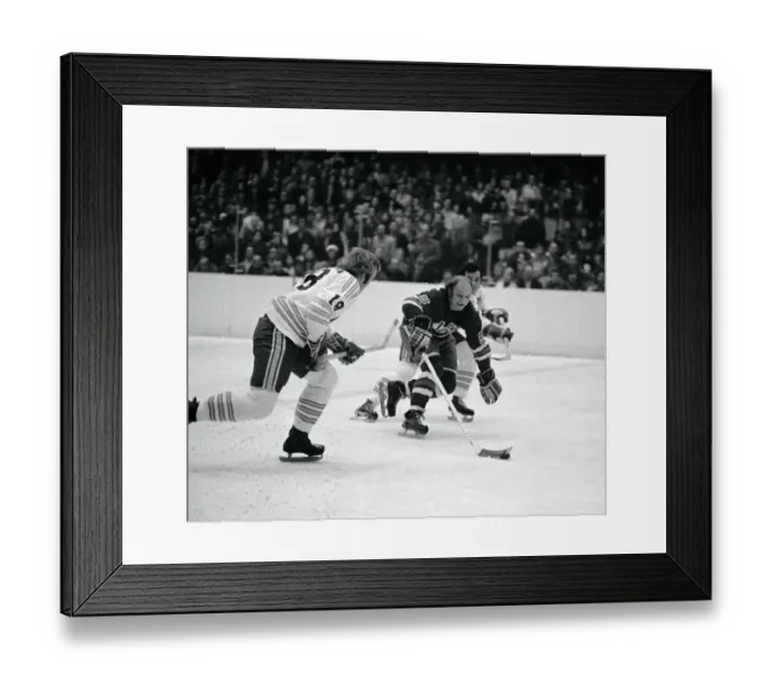 Framed Print : Bobby Hull in Hockey Action Framed Print : Bobby Hull in Hockey Action