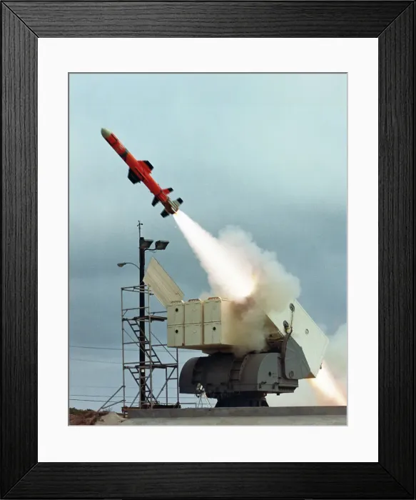 Framed Print : Launching of an Anti-Ship Missile Framed Print : Launching of an Anti-Ship Missile