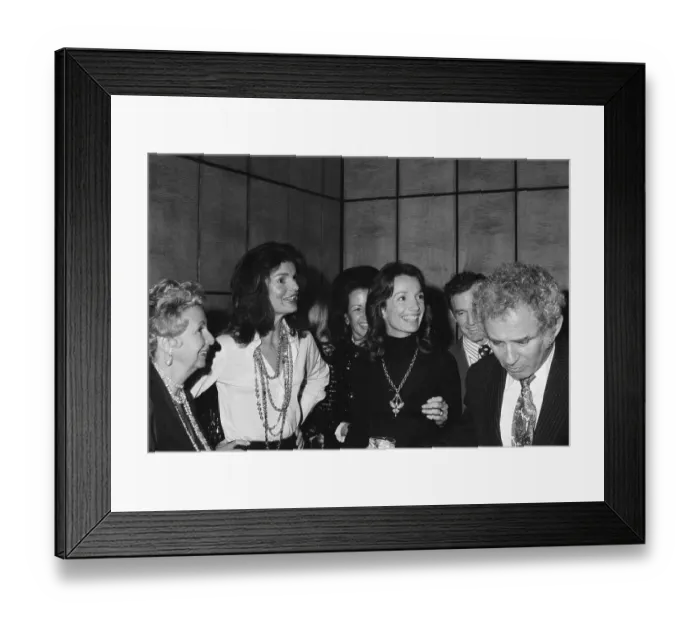 Framed Print : Jackie Kennedy, Lee Radwizill And Mailer Framed Print : Jackie Kennedy, Lee Radwizill And Mailer
