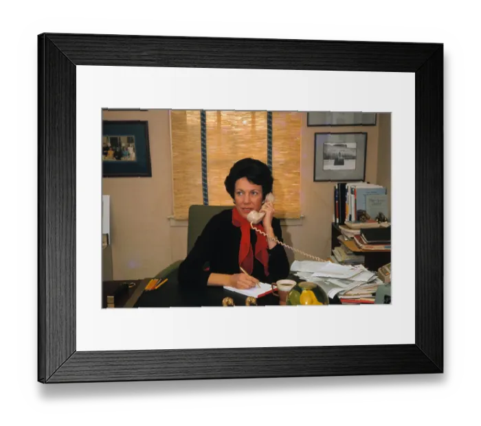 Framed Print : Mrs. Anne Armstrong on the Telephone Framed Print : Mrs. Anne Armstrong on the Telephone