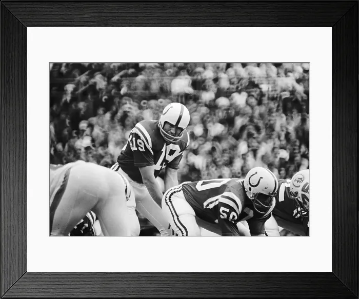 Framed Print : Johnny Unitas Last Game as a Colt Framed Print : Johnny Unitas Last Game as a Colt