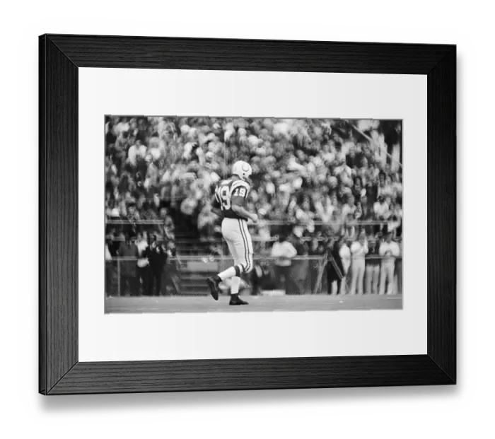 Framed Print : Johnny Unitas Last Game as a Colt Framed Print : Johnny Unitas Last Game as a Colt