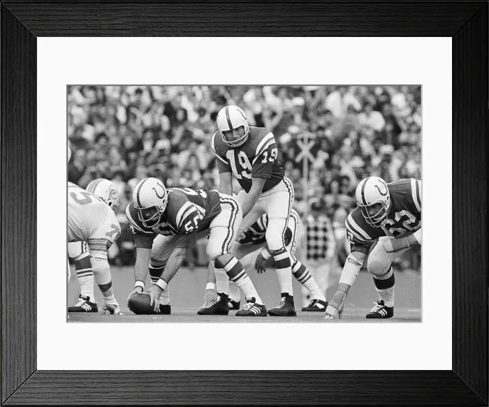 Framed Print : Johnny Unitas Calls a Play Framed Print : Johnny Unitas Calls a Play