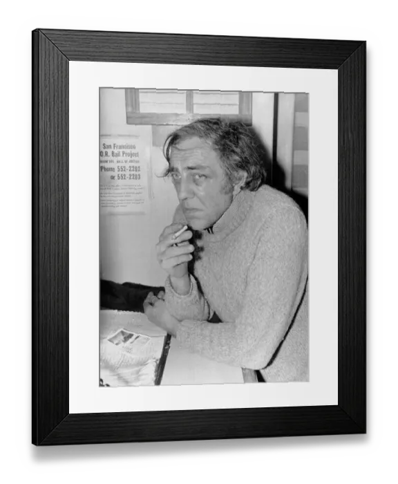 Framed Print : Norman S. Wexler Smoking a Cigarette While in Police Station Framed Print : Norman S. Wexler Smoking a Cigarette While in Police Station