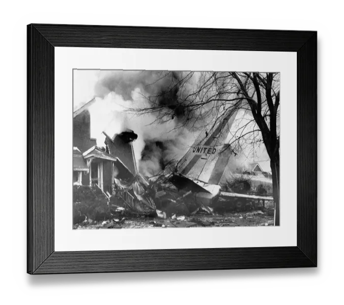 Framed Print : United Airlines Flight 553 Crash Framed Print : United Airlines Flight 553 Crash