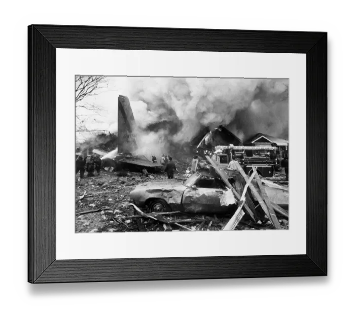 Framed Print : United Airlines Flight 553 Crash Framed Print : United Airlines Flight 553 Crash