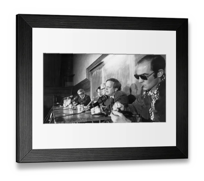 Framed Print : Hunter S. Thompson at Press Conference Framed Print : Hunter S. Thompson at Press Conference