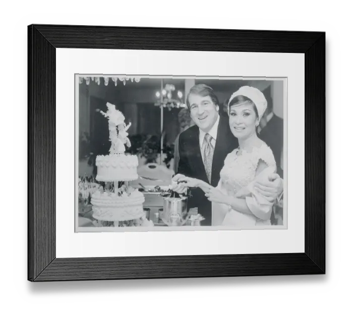 Framed Print : Shecky Greene and Nalani Kele Cutting Their Wedding Cake Framed Print : Shecky Greene and Nalani Kele Cutting Their Wedding Cake