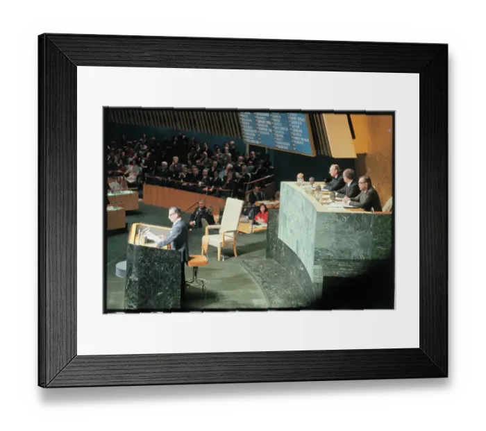 Framed Print : Salvador Allende Condemning the United States Framed Print : Salvador Allende Condemning the United States