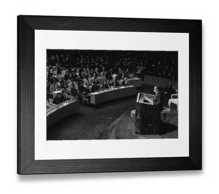 Framed Print : Salvador Allende Addressing United Nations General Assembly Framed Print : Salvador Allende Addressing United Nations General Assembly