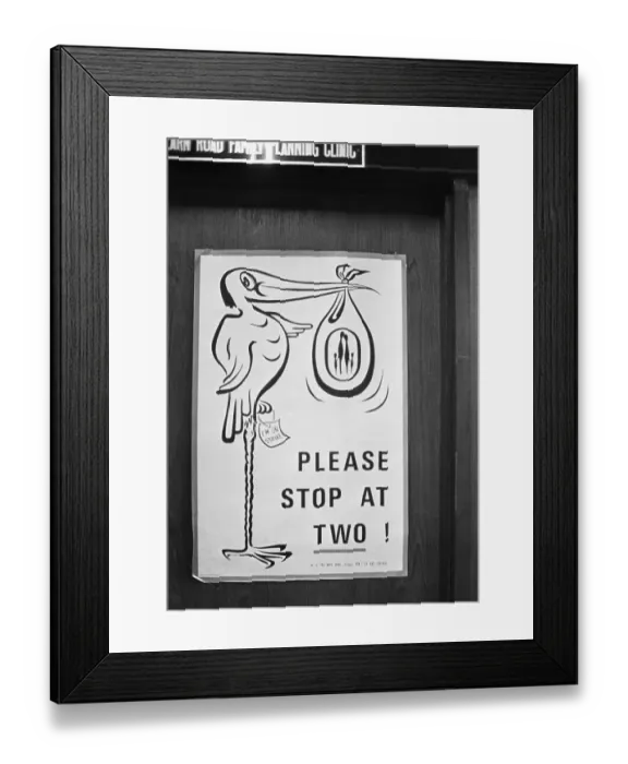 Framed Print : Poster for Family Planning Framed Print : Poster for Family Planning