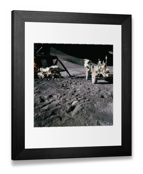 Framed Print : Lunar Vehicle on the Moon Framed Print : Lunar Vehicle on the Moon