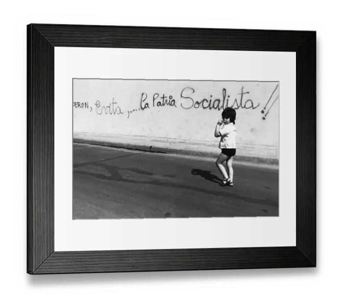 Framed Print : Child Walking by Peron Graffiti Framed Print : Child Walking by Peron Graffiti