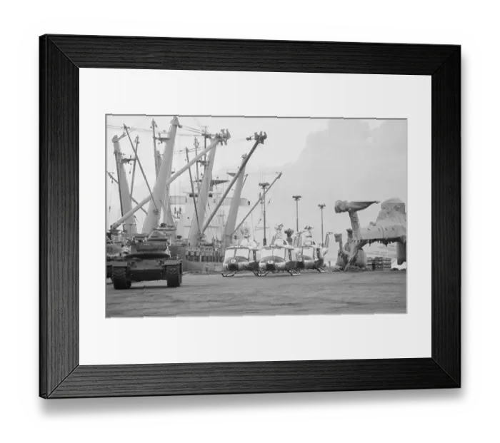 Framed Print : Shipping of United States Artillery to South Vietnam Framed Print : Shipping of United States Artillery to South Vietnam