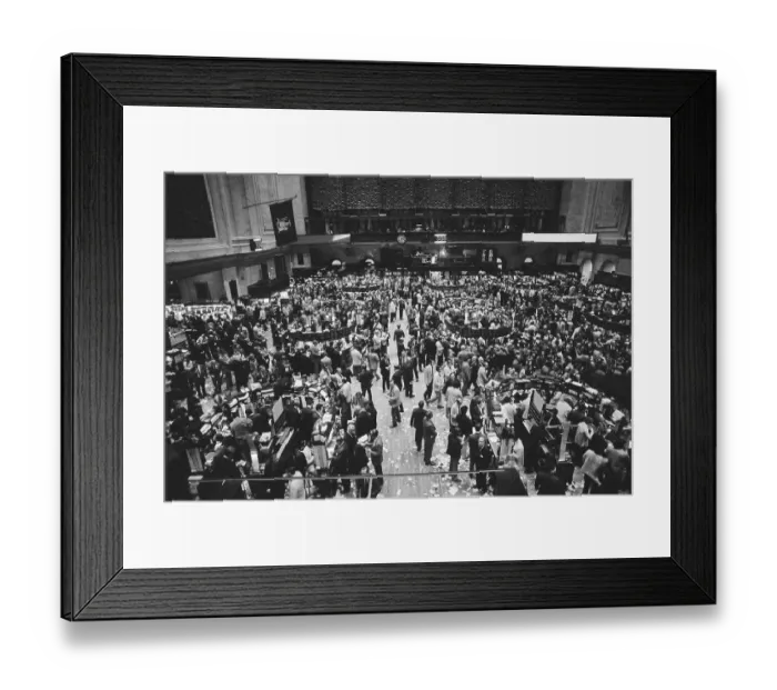 Framed Print : Floor of New York Stock Exchange Framed Print : Floor of New York Stock Exchange