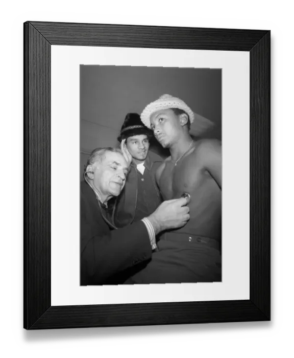 Framed Print : Pre-Fight Physical Exams