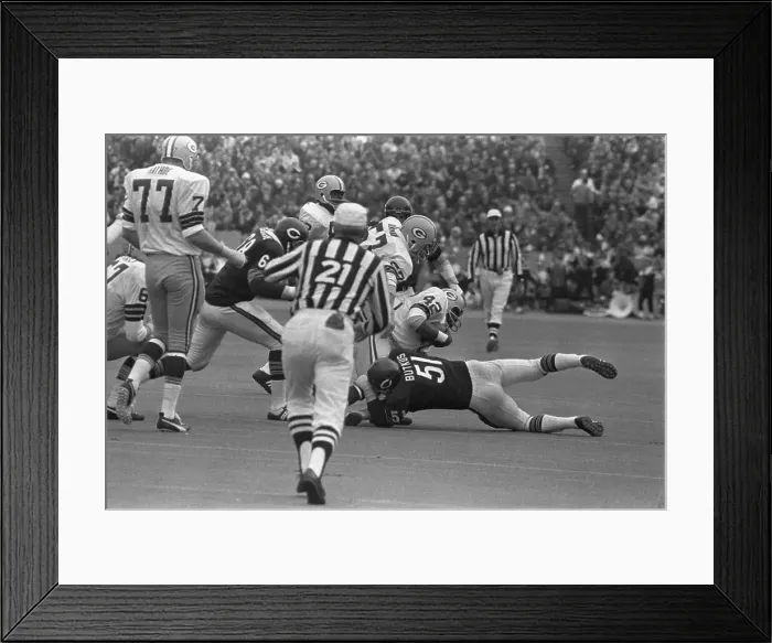 Framed Print : Dick Butkus Tackles Opponent Framed Print : Dick Butkus Tackles Opponent