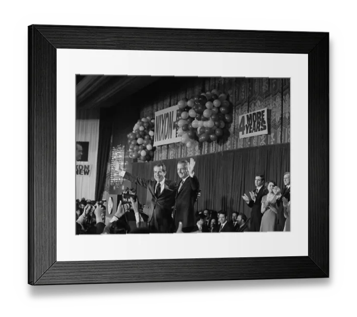 Framed Print : Victorious Republican Ticket Nixon / Agnew Framed Print : Victorious Republican Ticket Nixon / Agnew