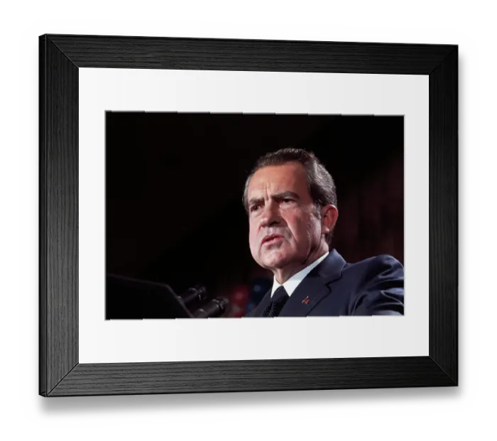 Framed Print : President Richard Nixon after Election to Second Term Framed Print : President Richard Nixon after Election to Second Term