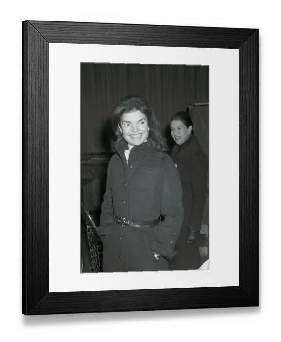 Framed Print : Portrait of Jacqueline Kennedy Onassis Smiling