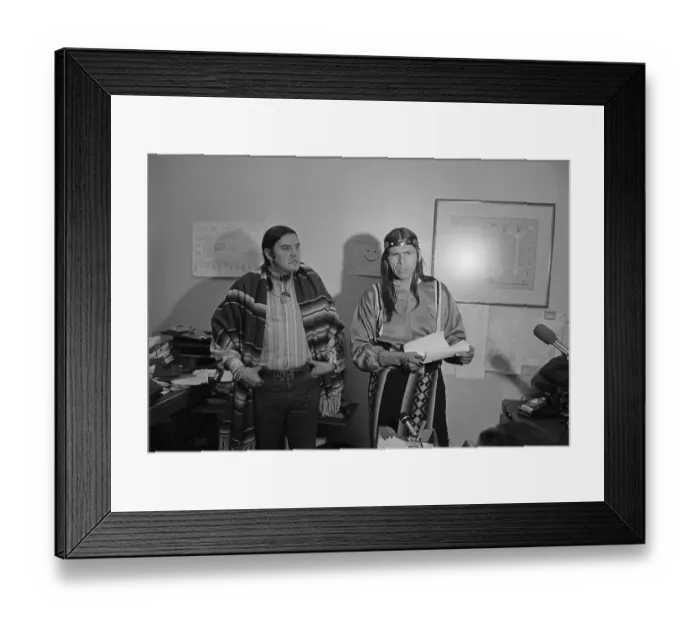 Framed Print : Two American Indian Protest Leaders Framed Print : Two American Indian Protest Leaders