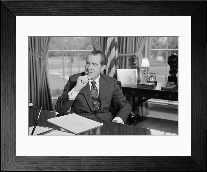 Framed Print : Portrait of President Nixon Framed Print : Portrait of President Nixon