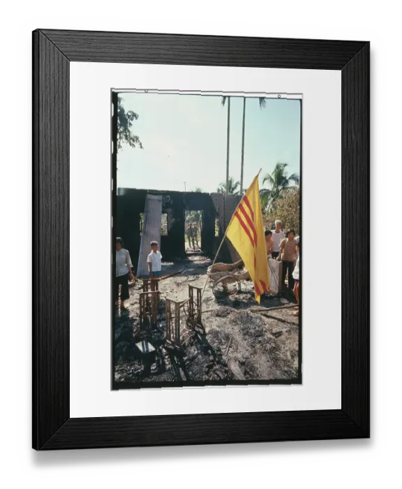 Framed Print : Flag Denoting Governmental Control Framed Print : Flag Denoting Governmental Control