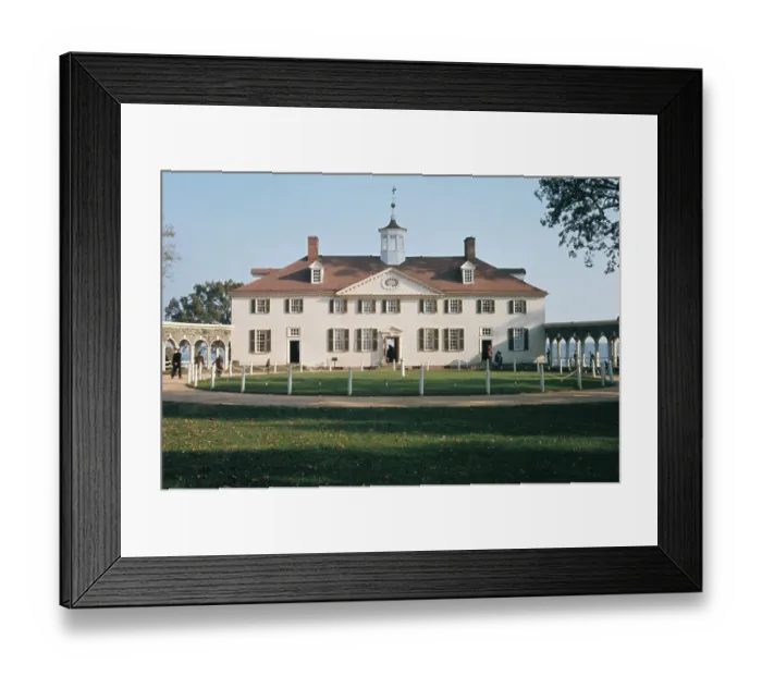 Framed Print : Exterior View of George Washington's Home Framed Print : Exterior View of George Washington's Home