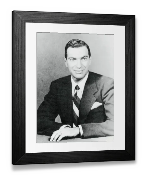 Framed Print : Portrait of Kenneth Arrow Framed Print : Portrait of Kenneth Arrow