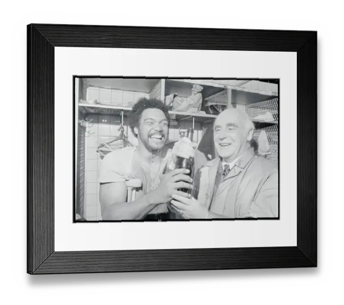 Framed Print : Reggie Jackson and Charles Finley at Celebrating Framed Print : Reggie Jackson and Charles Finley at Celebrating
