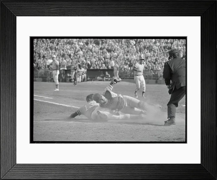 Framed Print : John Odom Sliding Into Home Framed Print : John Odom Sliding Into Home