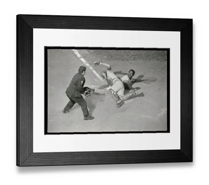 Framed Print : John Odom Sliding Into Home Framed Print : John Odom Sliding Into Home