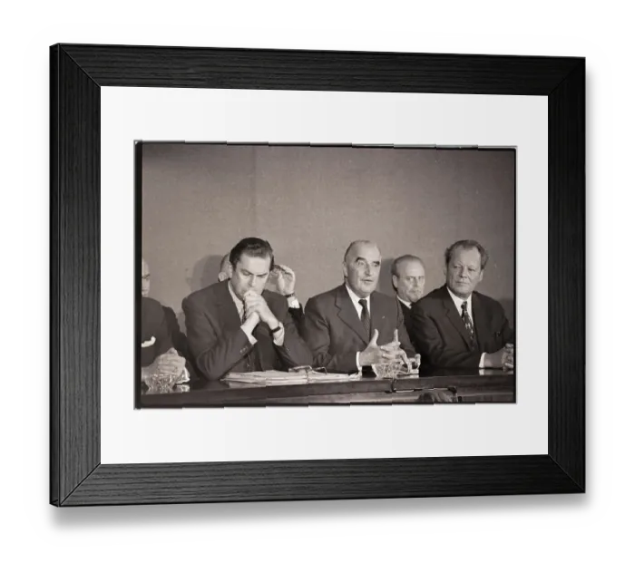 Framed Print : European Leaders at Economic Summit Framed Print : European Leaders at Economic Summit