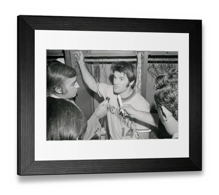 Framed Print : Pete Rose Speaking to Press Framed Print : Pete Rose Speaking to Press