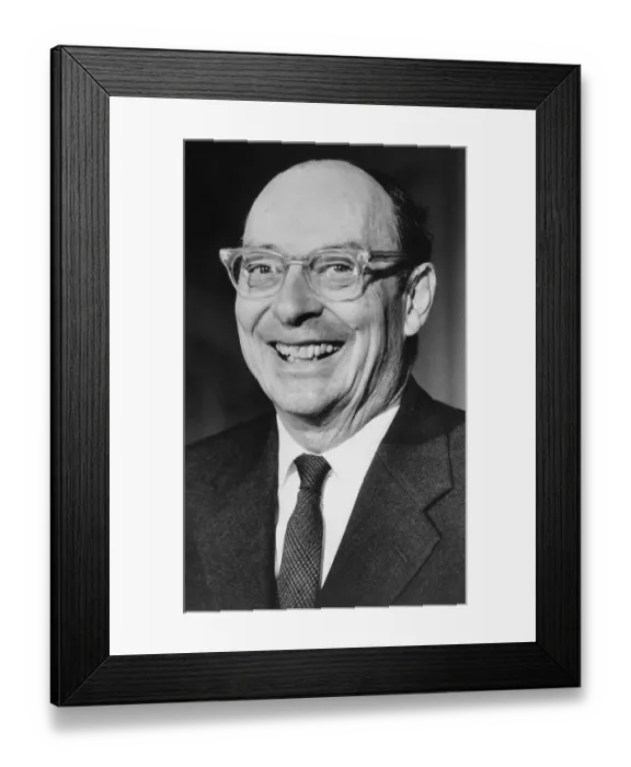 Framed Print : Portrait of Physicist John Badeen Framed Print : Portrait of Physicist John Badeen