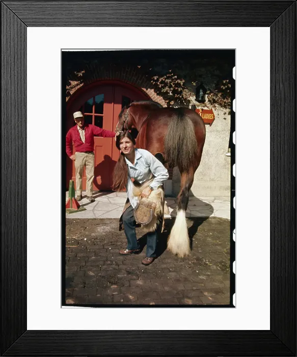 Framed Print : Ardell Russell Cox Shoes a Horse Framed Print : Ardell Russell Cox Shoes a Horse