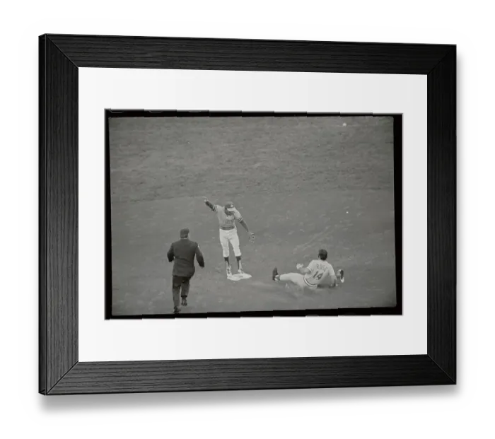 Framed Print : Pete Rose Stealing Second Base Framed Print : Pete Rose Stealing Second Base