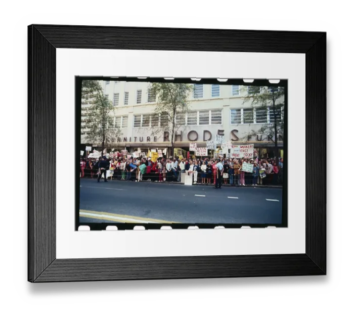 Framed Print : View of Anti-Nixon Demonstration Framed Print : View of Anti-Nixon Demonstration